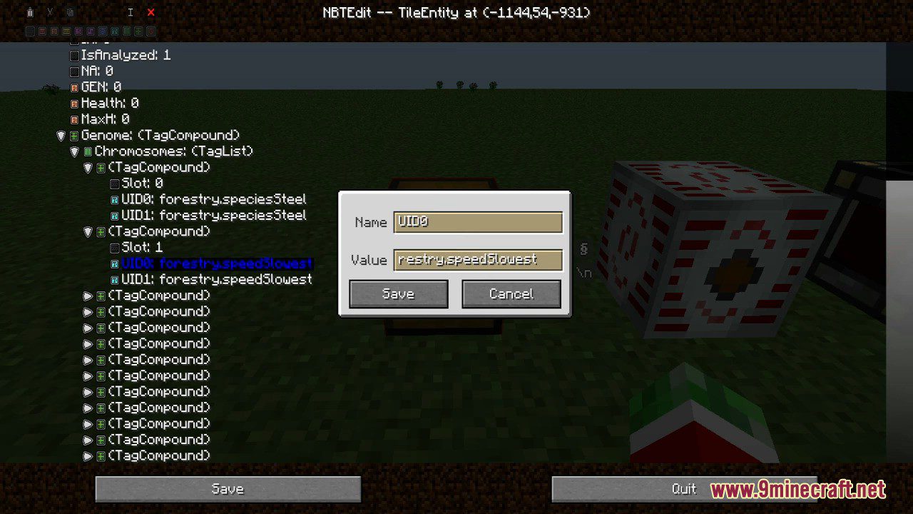 NBTEdit Mod (1.16.5, 1.15.2) - Tile Entity Editor In Game 3