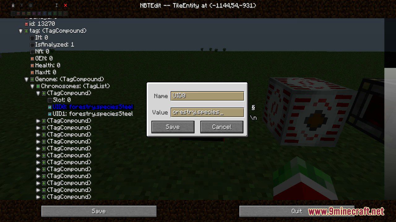 NBTEdit Mod (1.16.5, 1.15.2) - Tile Entity Editor In Game 5