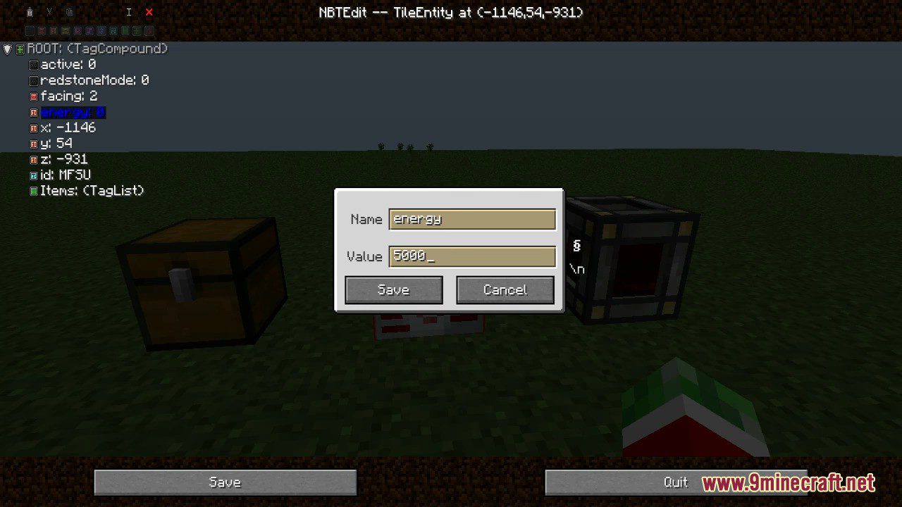 NBTEdit Mod (1.16.5, 1.15.2) - Tile Entity Editor In Game 6