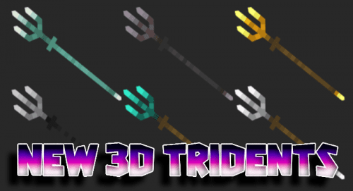 New 3D Tridents Texture Pack (1.19) – MCPE/Bedrock Thumbnail