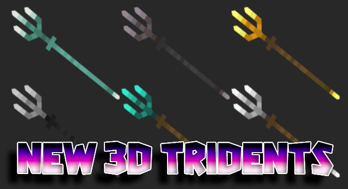 New 3D Tridents Texture Pack (1.19) - MCPE/Bedrock 1