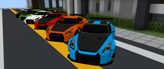 Nissan GTR R-35 LB Performance Kit Addon (1.19) - MCPE/Bedrock Mod 2