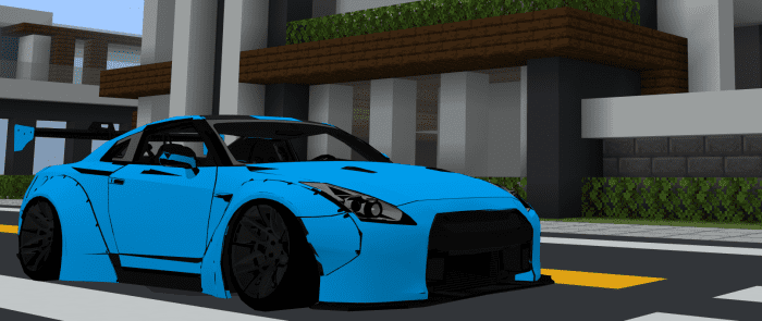 Nissan GTR R-35 LB Performance Kit Addon (1.19) - MCPE/Bedrock Mod 5