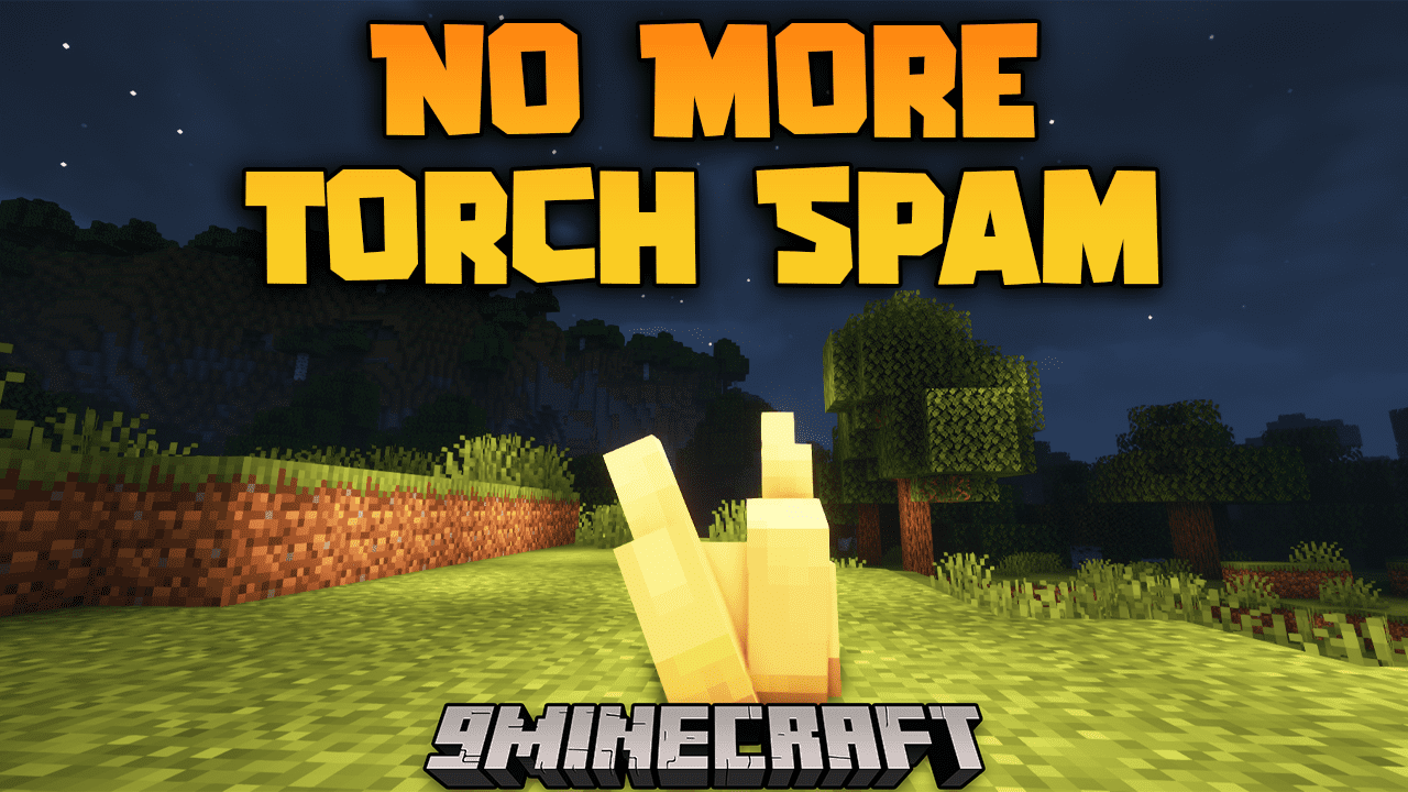 No More Torch Spam Mod (1.19.2, 1.18.2) - A Scalable Light Source 1