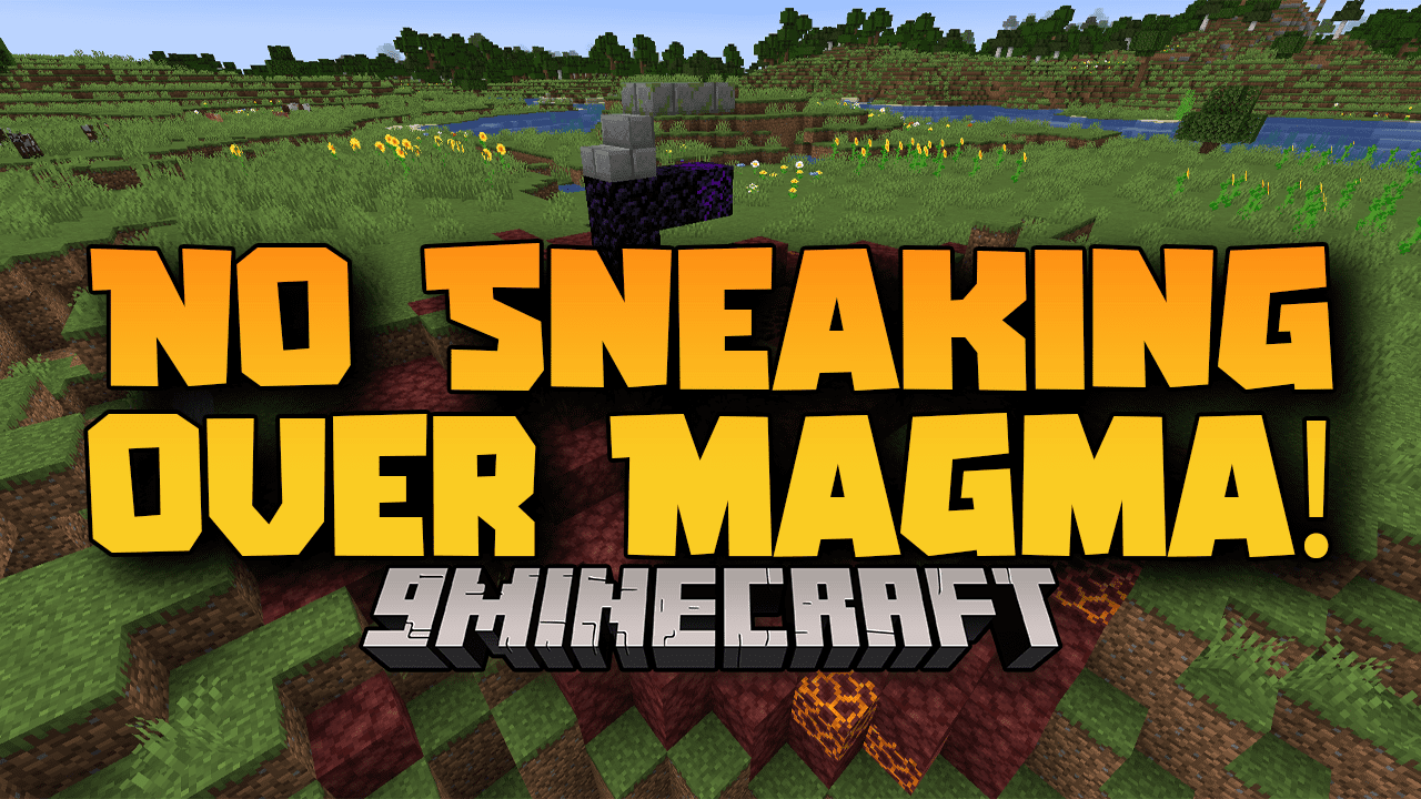 No Sneaking Over Magma! Mod (1.20.4, 1.19.4) - Damage On Magma Blocks 1