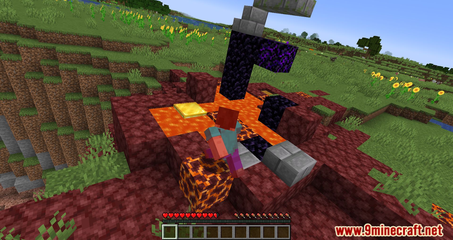 No Sneaking Over Magma! Mod (1.20.4, 1.19.4) - Damage On Magma Blocks 4