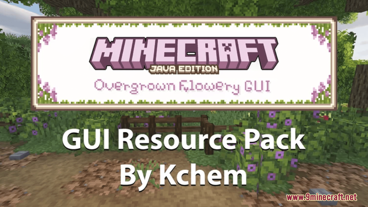 Overgrown Flowery GUI Resource Pack (1.21, 1.20.1) - Texture Pack 1