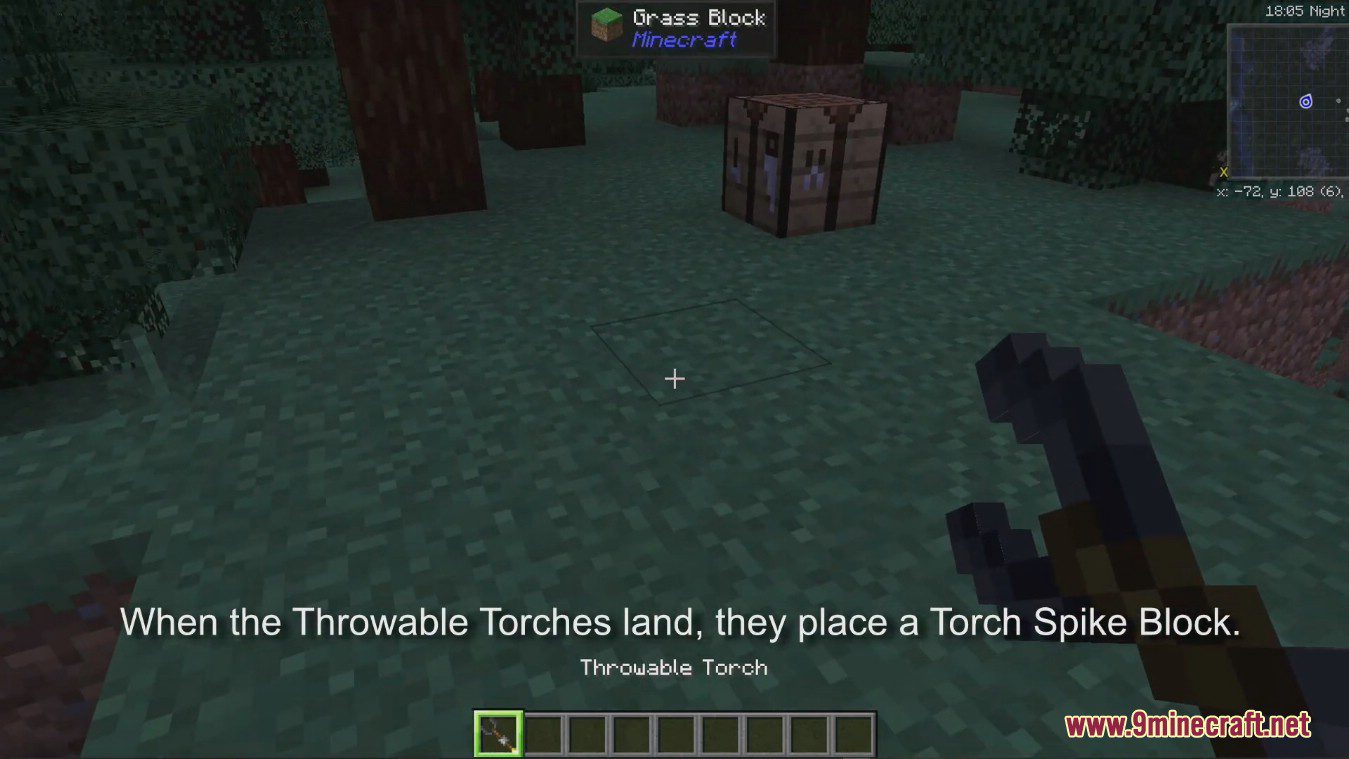 Pizza Man's Throwable Torches Mod (1.19.2, 1.18.2) - Great for Exploration 3