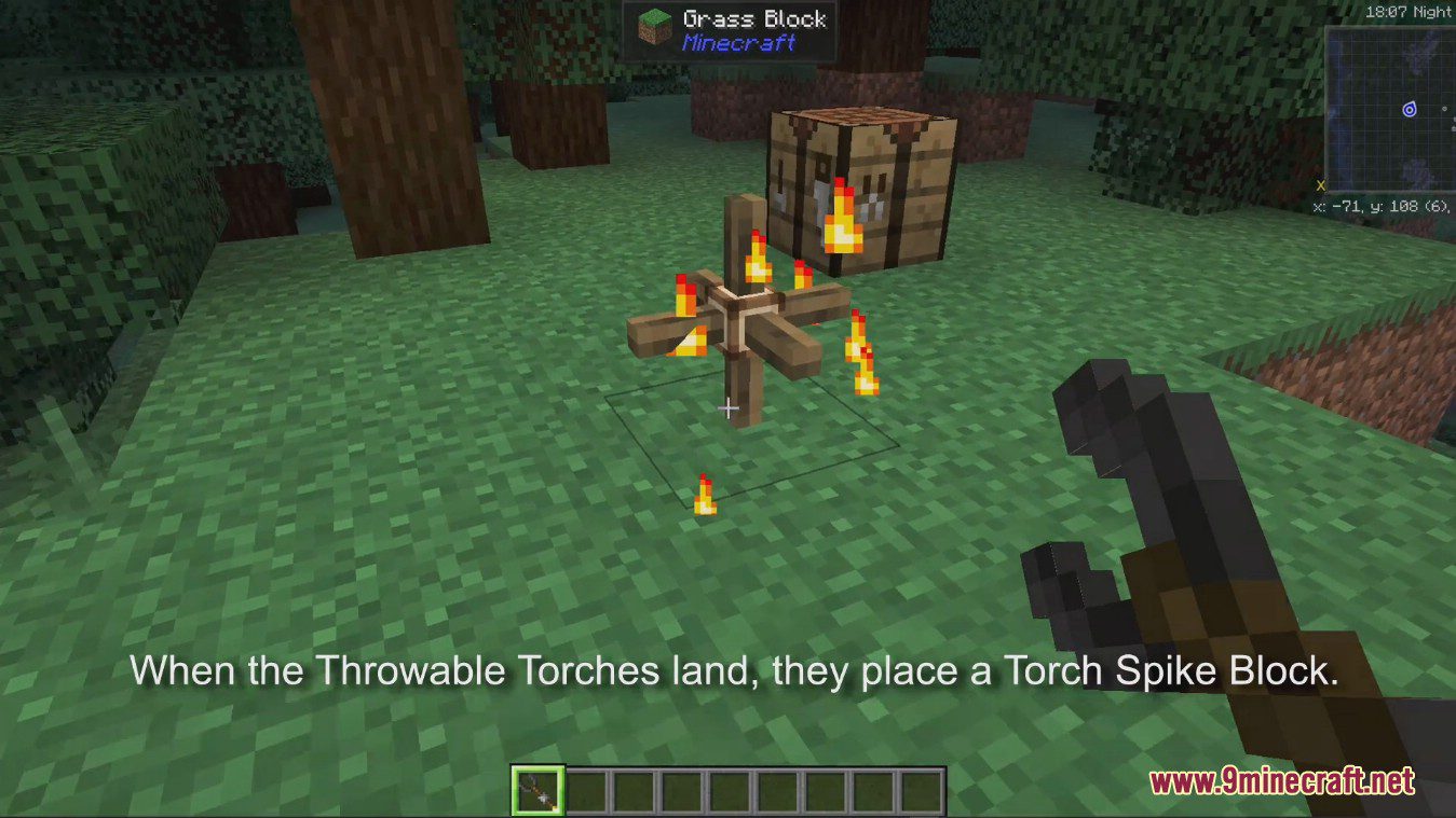 Pizza Man's Throwable Torches Mod (1.19.2, 1.18.2) - Great for Exploration 4