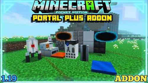 Portal Plus Addon (1.20) – MCPE/Bedrock Mod Thumbnail