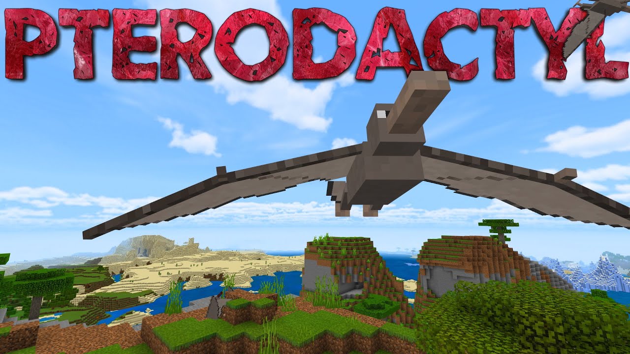 Pterodactyl & Velociraptor Addon (1.19) - MCPE/Bedrock Mod 2