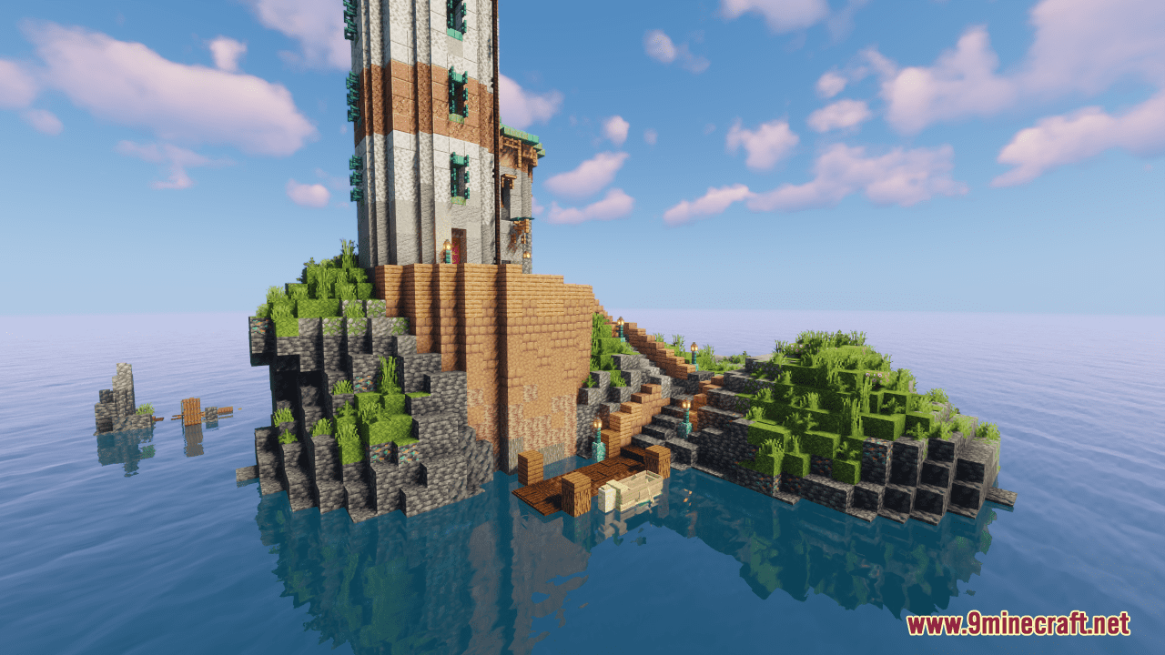 Realistic Lighthouse Map (1.21.1, 1.20.1) - Beautiful Creation 4