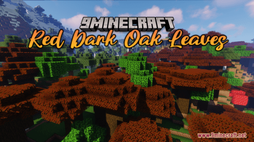 Red Dark Oak Leaves Resource Pack (1.20.6, 1.20.1) – Texture Pack Thumbnail