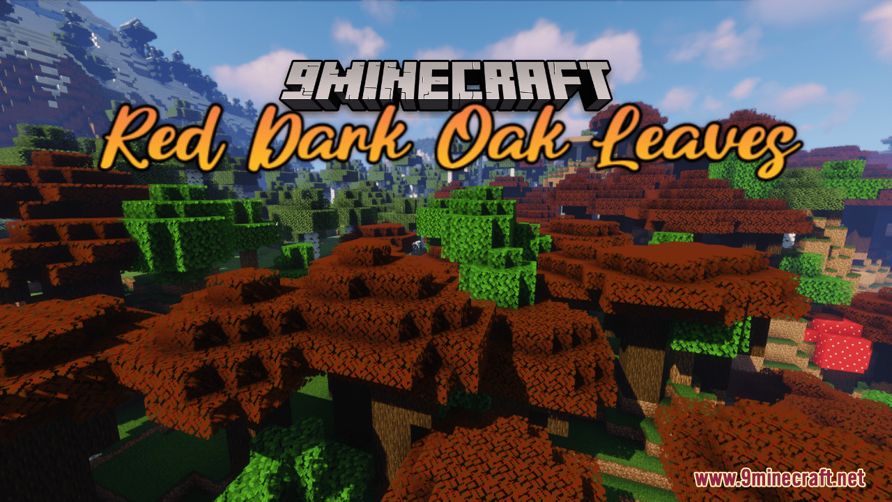 Red Dark Oak Leaves Resource Pack (1.20.6, 1.20.1) - Texture Pack 1