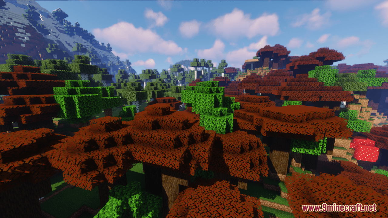 Red Dark Oak Leaves Resource Pack (1.20.6, 1.20.1) - Texture Pack 4