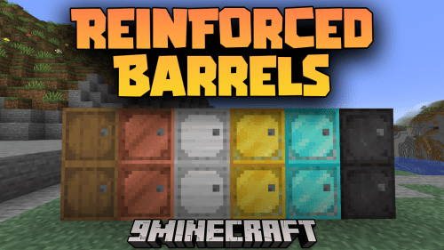 Reinforced Barrels Mod (1.21, 1.20.1) – Barrels In Many Other Materials Thumbnail