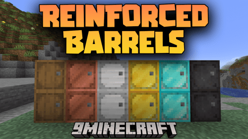 Reinforced Barrels Mod (1.20.4, 1.19.4) – Barrels In Many Other Materials Thumbnail