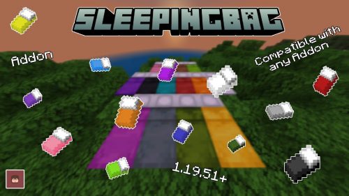 Sleeping Bag Addon (1.20, 1.19) – MCPE/Bedrock Mod Thumbnail