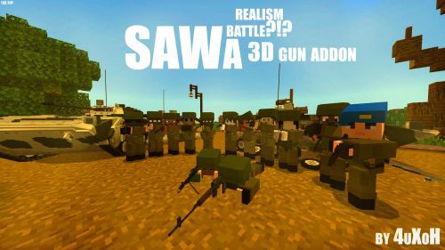 Soviet-Afgan War Addon (1.19) – MCPE/Bedrock Gun Mod Thumbnail