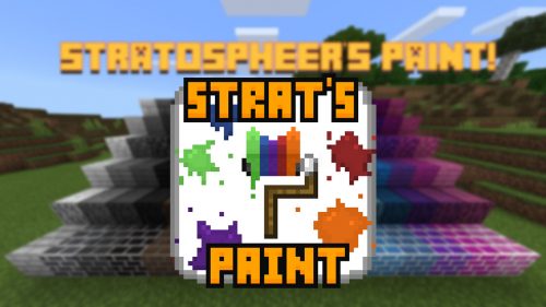 Strat’s Paint Addon (1.20, 1.19) – MCPE/Bedrock Mod Thumbnail
