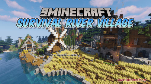 Survival River Village Map (1.21.1, 1.20.1) – Stunning Survival Base Thumbnail
