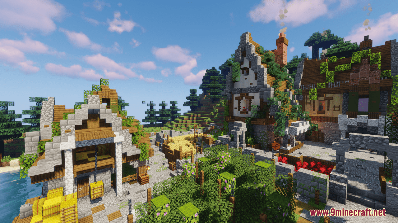 Survival River Village Map (1.21.1, 1.20.1) - Stunning Survival Base 4