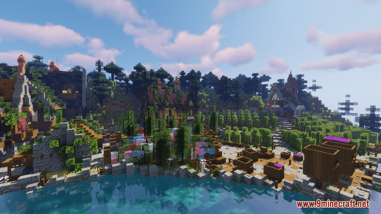 Survival River Village Map (1.21.1, 1.20.1) - Stunning Survival Base 5