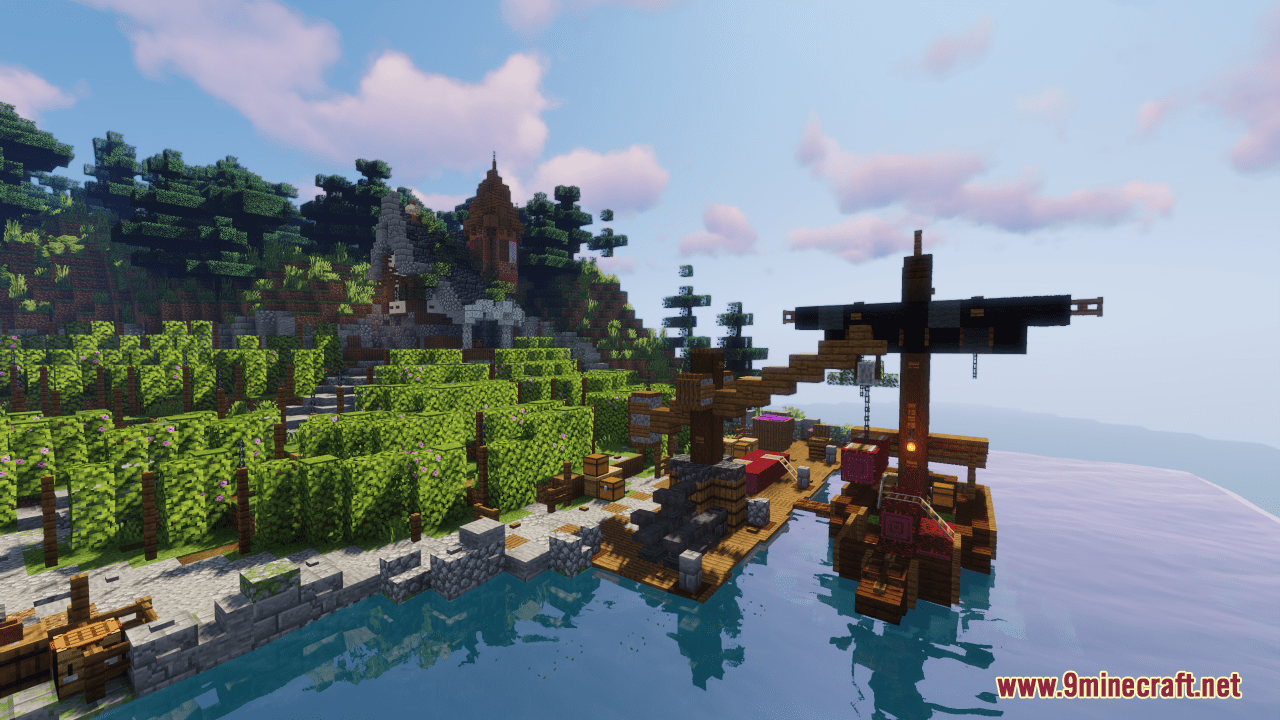 Survival River Village Map (1.21.1, 1.20.1) - Stunning Survival Base 6