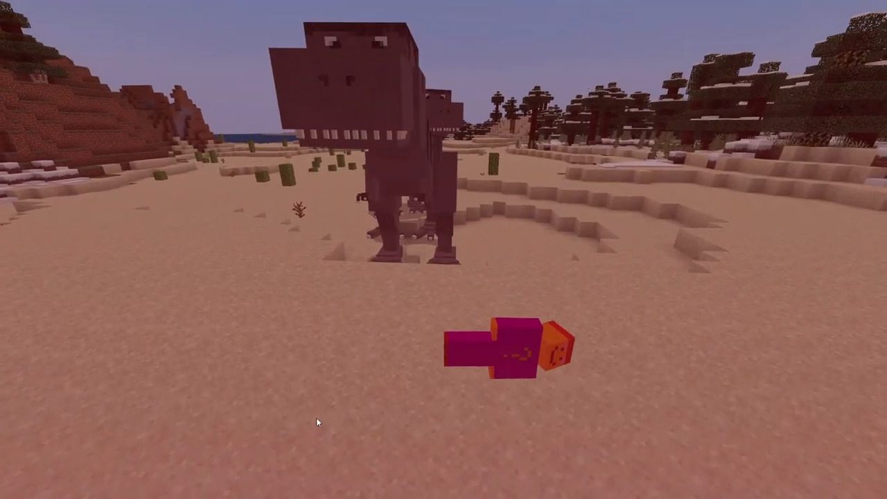 T-Rex Addon (1.19) - MCPE/Bedrock Mod 7