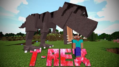 T-Rex Addon (1.19) – MCPE/Bedrock Mod Thumbnail