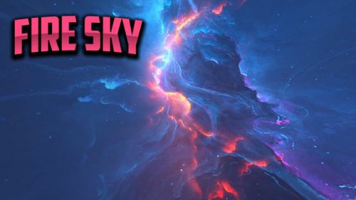 Fire Night Texture Pack (1.19) – MCPE/Bedrock Custom Sky Thumbnail