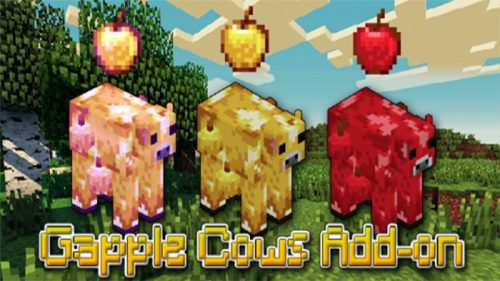 Gapple Cows Addon (1.19) – MCPE/Bedrock Mod Thumbnail