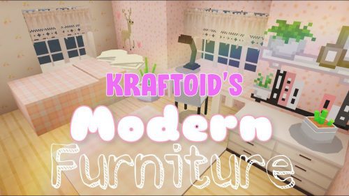 Kraftoid’s Modern Furniture Addon (1.19) – MCPE/Bedrock Mod Thumbnail