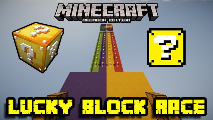 Lucky Blocks Race Map (1.19) - MCPE/Bedrock 1