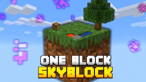 Minecraft In One Block Map (1.19) – [Survival] MCPE/Bedrock Thumbnail
