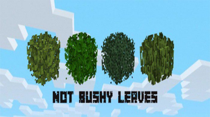 Not Bushy Leaves Texture Pack (1.19) - MCPE/Bedrock 1