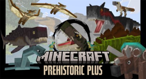 Prehistoric Plus Addon (1.19) – MCPE/Bedrock Dinosaur Mod Thumbnail