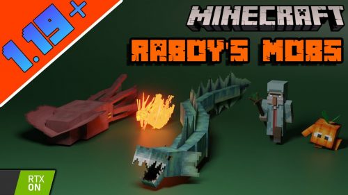 Raboy’s Mobs Addon (1.20, 1.19) – MCPE/Bedrock Mod Thumbnail