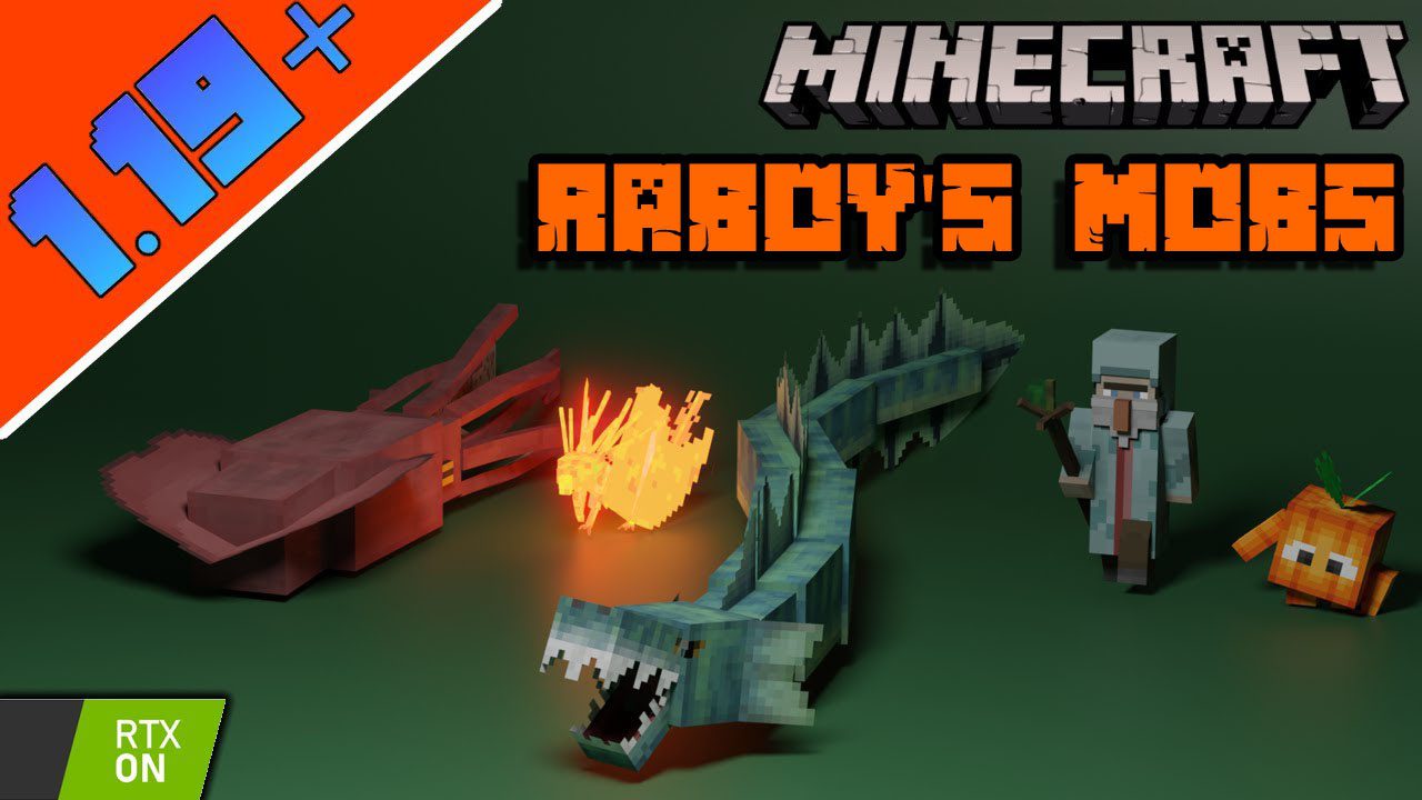 Raboy's Mobs Addon (1.20, 1.19) - MCPE/Bedrock Mod 1