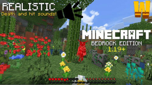Realistic Death & Hit Sounds Resource Pack (1.19) – MCPE/Bedrock Thumbnail
