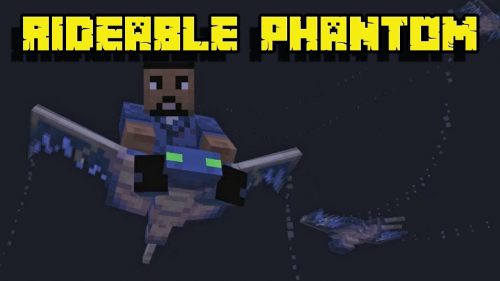 Rideable Phantom Addon (1.19) – MCPE/Bedrock Mod Thumbnail