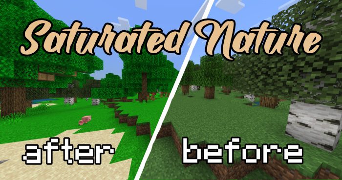 Saturated Nature Texture Pack (1.19) - MCPE/Bedrock 1