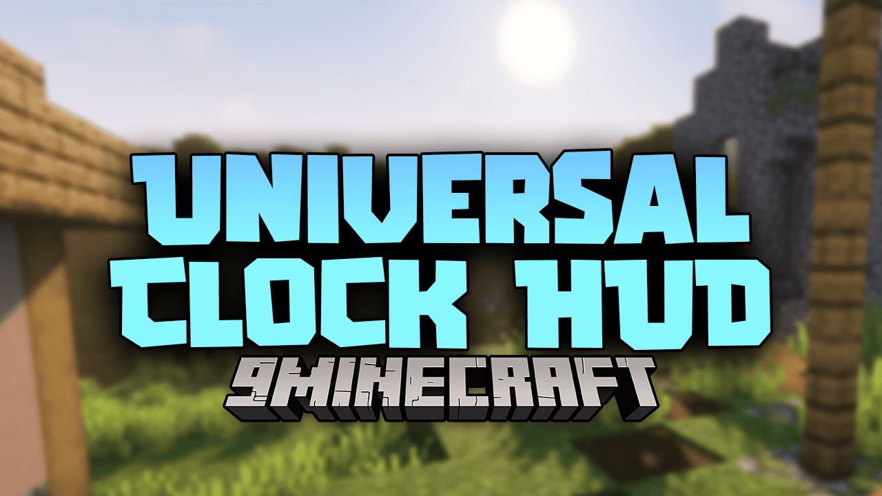 Universal Clock HUD Mod (1.19.2, 1.18.2) - Renders Vanilla Clock 1