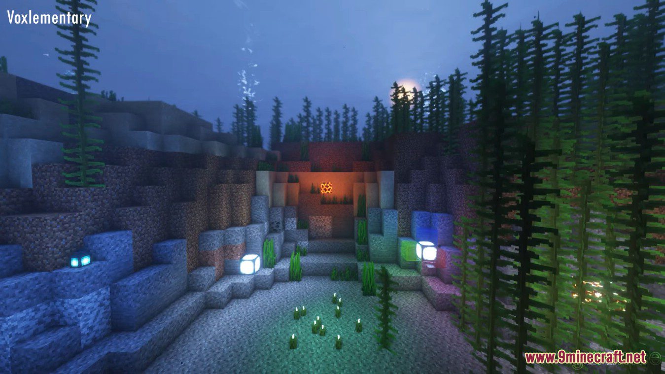 Voxlementary Shaders (1.20.2, 1.19.4) - Coloured Voxel Flood Fill Lighting 4