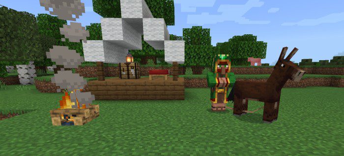 Wandering Trader Camps Addon (1.19) - MCPE/Bedrock Mod 3