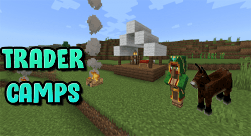 Wandering Trader Camps Addon (1.19) – MCPE/Bedrock Mod Thumbnail