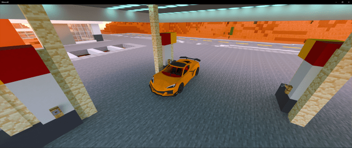 2023 Corvette C8 Zo6 Addon (1.19) - MCPE/Bedrock Mod 3