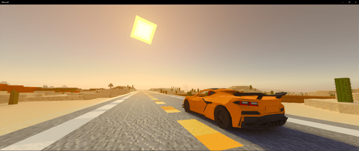 2023 Corvette C8 Zo6 Addon (1.19) - MCPE/Bedrock Mod 5