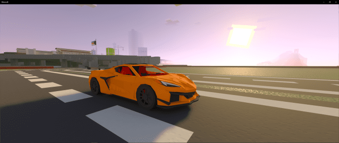 2023 Corvette C8 Zo6 Addon (1.19) - MCPE/Bedrock Mod 8