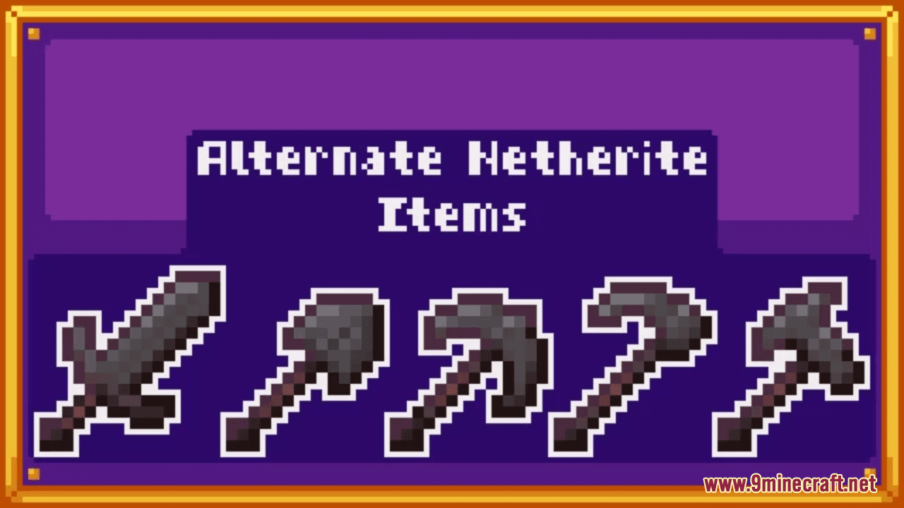 Alternate Netherite Items Resource Pack (1.20.6, 1.20.1) - Texture Pack 1